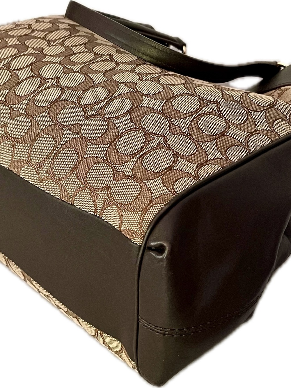 Coach Lexy Signature Jacquard & Leather Shoulder Bag - Picture 7 of 10